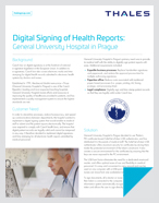 Digital Signing of Health Reports: General University Hospital in Prague - Case Study